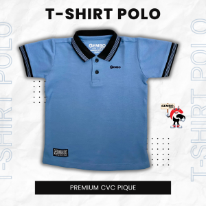 Baju Kaos Polo Anak Laki-laki 1-10 Tahun Premium Cotton CVC 24S Kaos Anak Polo - Gembo Kids