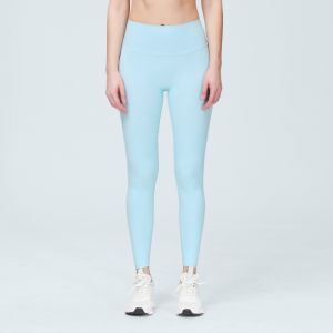 alo yoga ชุดกางเกงโยคะไนลอน ขาสูง รู้สึกเปลือย สำหรับออกกำลังกายกลางแจ้ง กางเกงเลกกิ้งไลคร่า กางเกงฉลาม