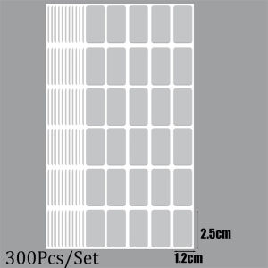 300PCS Waterproof Self Adhesive Handmade Stationery Gift Tags Decoration Paper Spice Jar Label DIY Envelope Sealing Sticker