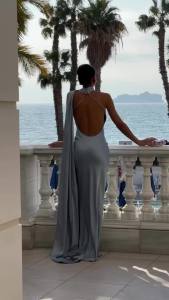 Elegant Womens Ribbon Long Satin Party Dress Halter Backless Sleeveless Female Dresses 2026 Summer Lady Solid Evening Gowns2026