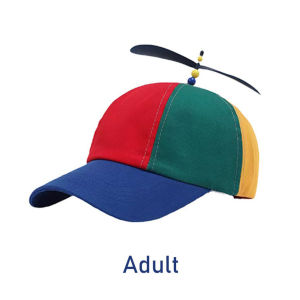 Topi Baseball Baling Baling Anak/Dewasa Flying Cap Hat Warna Warni Topi Anak Dewasa Pelangi Helikopter Topi Lucu