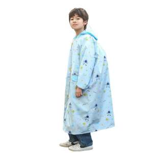 Childrens raincoat with schoolbag for boys and girls baby one-piece raincoat Long waterproof windproof rain poncho