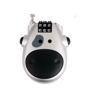 Ổ Khóa Hình Đầu Bò Mini Dây Mật Mã 3 Số CH-33S HÀNG CAO CẤP CHẤT LƯỢNG Khóa Mũ Bảo Hiểm Vali Tủ Khóa Xe Máy Xe Điện Xe Điện Xe Đạp Giỏ Khóa Balo