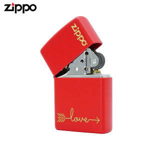 Zippo Love Design Red Matte Pocket Lighter | Zippo 233-084068
