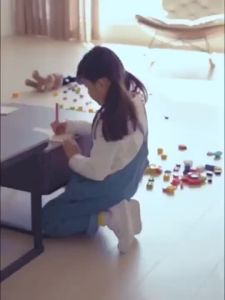 UrbanSpace SG- Ergonomic Childrens Table And Chair Set Pink Height Adjustable With Childrens Study Chair/led Light