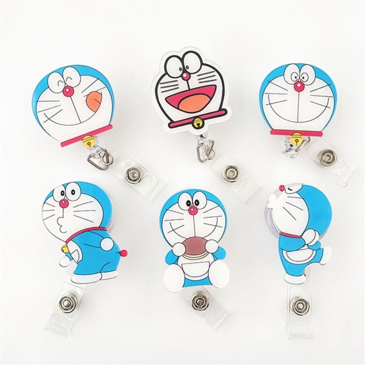 BINGHEI Anime Cartoon Work Card Clips Chest Card Doraemon Office