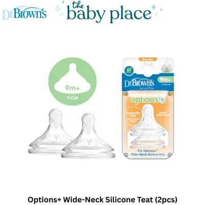 Dr Browns Options+ Wide-Neck Silicone Teat (2pcs)
