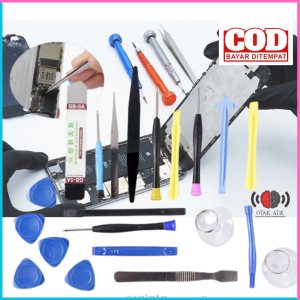 COD CEPAT Alat Perbaikan Peralatan Reparasi Handphone Set Obeng Servis HP Bongkar LCD Laptop PC Lengkap 21 in 1 Repair Tools Set Serbaguna