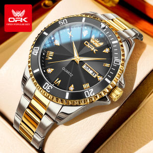 OPK Watch For Mens Original Waterproof Fashionable Luxurious Casual Mens Watch Stainless Steel Quartz With Box Mens Clock