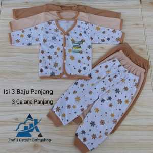 Paket 18 Pcs Baju Celana Bayi Newborn Stelan Bayi Newborn 18 Pcs (9 setel) Paket Setelan baju celana Bayi baru lahir terbaru