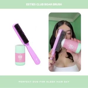 Berry Pretty Bundle: Estained Sleek Stick Berry Rush Hair Styling Stick and Boar Brush
