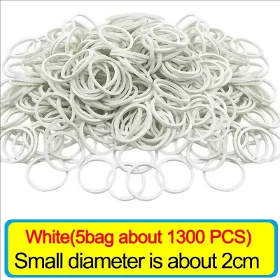 1300Pcs Colorful Elastic Rubber Bands Diameter 45mm 20mm For Office Supplies School Elastic Bands