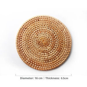 MLADEN Creative Solid Wood Insulation Pad Foldable Heat Resistant Solid Wood Non-Slip Coaster Table Decor