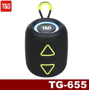 T&G TG-655 TWS Bluetooth V5.3 Portable Wireless Stereo Sound Splashproof Speaker Multi Function RGB Light Effect