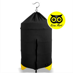 KICAU MART Krodong Sangkar Burung Murai D42 Biru 1 Resleting Sleting Single Bahan PE Premium Kerodong Kandang Burung Murai Batu Kain Penutup Kelambu Sangkar Bulat