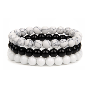 สร้อยข้อมื อ ุปนิสัยอ่อนโยน ลูกปัด โชคลาภและความโชคดี รูปแบบที่เป็นเอกลักษณ์ ละเอียดอ่อนและเรียบเนียน