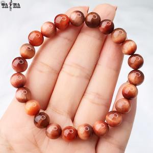 [XẢ KHO GIẢM SÂU] Vòng tay đá mắt hổ cam đỏ 4A - hợp mệnh Hỏa Thổ