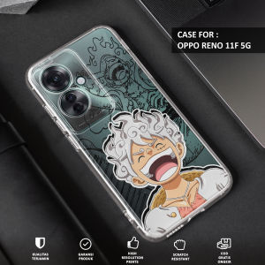 Case OPPO RENO 11 F 5G Motif ANIME GEAR Clear Softcase Bening Tebal Casing Hp RENO11 F 11F CK