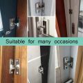 Door Lock 90 Degree Barn Door Latch Sliding Screen Bolt Stainless Steel Hook Bolt Window Cabinet Right Angle Gate Locks Hardware. 