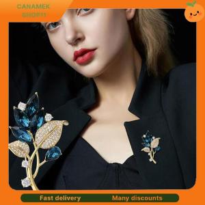 ❣️❣️❣️ Fashion Plant Series Crystal Brooches Women Clothing Coat Jewelry Party Accessories
