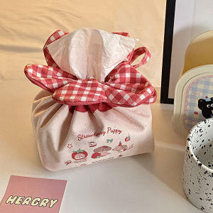 Quivlox Flower-shaped Tissue Box Ins Office Desktop Tissue Box Creative Drawstring Bedside Tissue Box