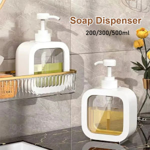 300/500ml Bathroom Shampoo Shower Gel Dispenser Hand Soap Dish Soap Bottle Press Type Storage Bottle