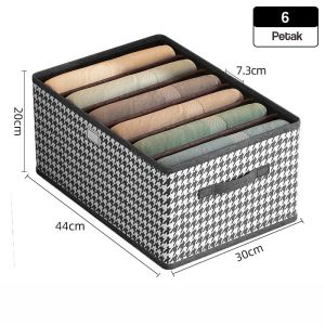 Inaso Storage Box Pakaian Lemari Tempat Penyimpanan Baju Celana Kotak Organizer Laci Lemari Multifungsi HDK316