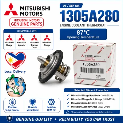 1305A280 Engine Coolant Thermostat 87°C for Mitsubishi Mirage G4 Hatchback Xpander