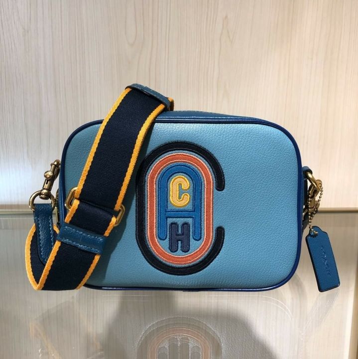 Original Coach 79278 Coach Patch and 2 Slings Women s Crossbody Bag Blue Lazada PH