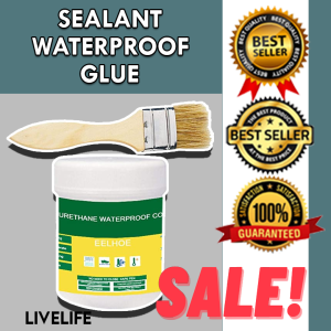 Best Seller SEALANT WATERPROOF GLUE | 100grams Waterproof Invisible Paste Mighty Repair | Adhesive Polyurethane Leak-Proof Coating for Home Bathroom Roof With Brush Sealant Waterproof Glue Waterproof Invisible Paste Mighty Repair Adhesive Polyurethane
