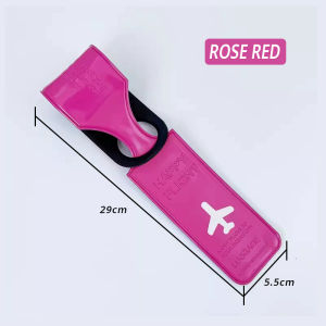 Luggage Tag Suitcase Tags Airplane 1pc Classic Luggage Tag Travel PVC Luggage Tag Cover ID Name Suitcase Holder Pendant
