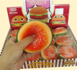 Đồ Chơi Squishy Giảm Stress Hình Bánh Hamburger Silicon Dẻo Bóp Tay Giải Trí Giảm Căng Thẳng Thú Vị