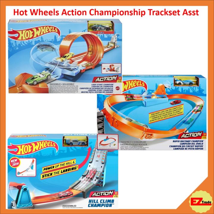 Mattel Hot Wheels Action Championship Loop Stunt Rapid Raceway
