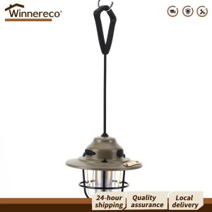 【Winnereco】 Camping Lantern Waterproof 1200mAh Emergency Light for Hiking and Fishing Outdoor Activities