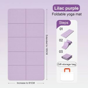 [SG Ready Stock] VIVA TPE Foldable Yoga Mat Fitness Mat 6mm 8mm Non-Slip Exercise Pilates Mat with Free Carry Bag