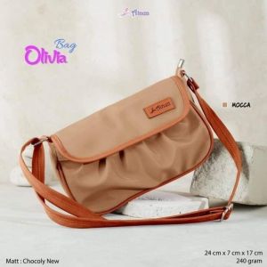 Tas Selempang wanita Olivia Bag by Ainun Bahan Chocoly Premium Branded