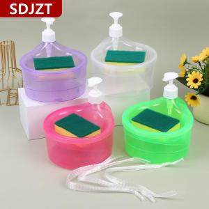 [COD] SDJZT ที่ใส่ผงซักฟอกในครัวที่ใส่สบู่กล่องจ่ายของเหลวอัตโนมัติแบบกดอุปกรณ์ในครัวเครื่องล้างจานแปรงผสม