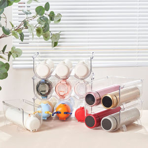 SMAUTOP【Local Warehouse+COD】Stackable Wine Rack Refrigerator Organizer Universal Bottle Holder Water Bottle Organizer