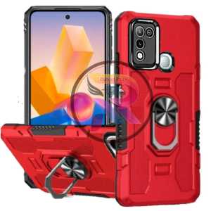 Case Infinix Hot 11 Play Casing Robot Hit Eye Whit Ring Transformer Phantom Hybrit Armor Terbaru