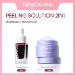 Glad2glow 1 paket 5 in 1 paket AHA BHA PHA Intensive Peeling Solution Serum Lactic Acid Serum Exfoliasi Wajah