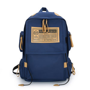 Fashionable New Large Capacity Backpack Korean Version Trendy Casual Student Versatile Simple Letter Travel Computer Bag
