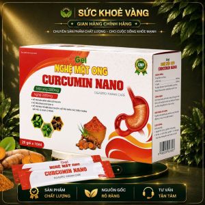 Gel Nghệ Mật Ong Curcumin Nano - Hỗ trợ sức khỏe đường tiêu hóa - 20 gói x 10ml - Sản phẩm chất lượng - Nguồn gốc rõ ràng - Tư vấn tận tâm