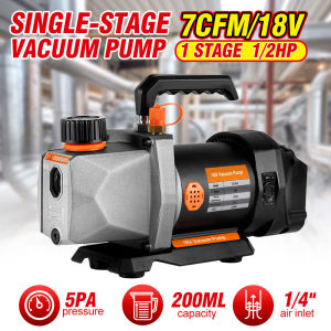 ONEVAN 7CFM 1/2HP Cordless Vacuum Pump 5PA 1/4 Air Inlet Refrigerator Air Conditioning Vacuum For Makita 18v Battery
