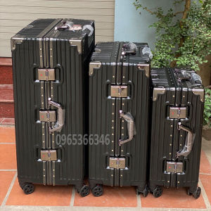 Vali KHUNG NHÔM khóa sập size đại sức chứa 35-40kg đi nước ngoài ( có ship hỏa tốc )