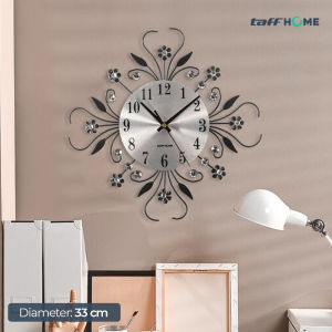 Jam Dinding Quartz Iron Luxury Diamond Peacock 3D Style 70cm Jam Dinding Mewah Hiasan Ruang Tamu