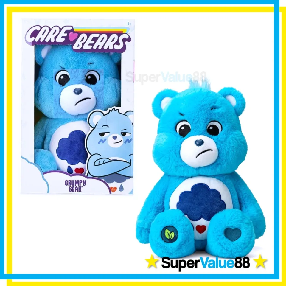NEW Original Care Bears Grumpy Bear Deluxe 14-Inch Extra Soft