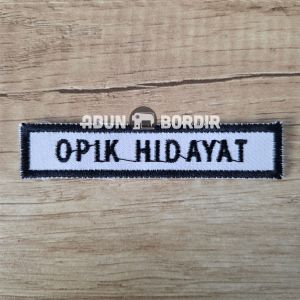 Custom Bordir Bet Papan Nama Untuk Seragam Sekolah | Pesantren Dll