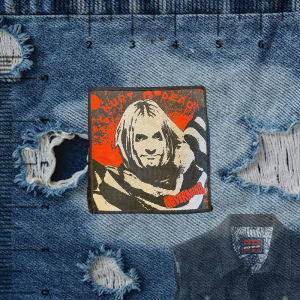 KURT COBAIN -inspired Printed Iron-On DIY Patches for Jacket Decoration. Features 2026 patches with band logos and album art. Suitable for customizing denim jackets. Ideal for rock music enthusiasts.
