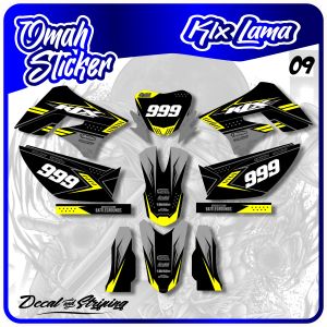 DECAL STICKER KLX L/S FULL BODY ( CUSTOM ) DEKAL STIKER STRIPING VARIASI FULL BODY KLX OLD .ADT.09