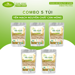 Combo 5 Túi 400g Yến mạch Nguyên chất Cán mỏng Xuân An Nhập khẩu từ Úc